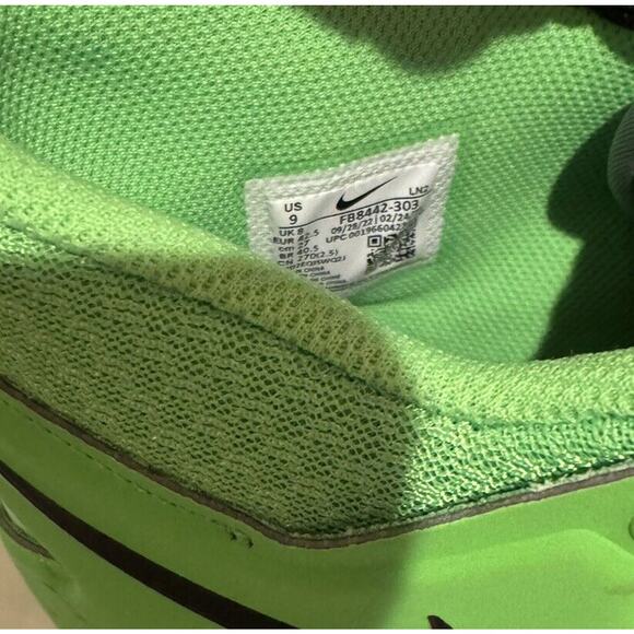 Nike Alpha Menace Pro 3 Razor Sharp Cuts Green Football Cleats Mens Size 9 New! - Picture 7 of 8
